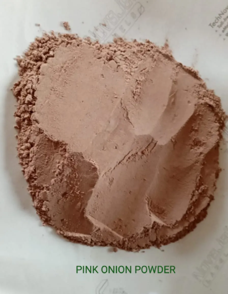 Dehydrated pink onion powder